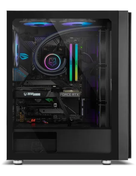 Nox Hummer Horus ARGB E-ATX Cristal Templado USB 3.0 Negra