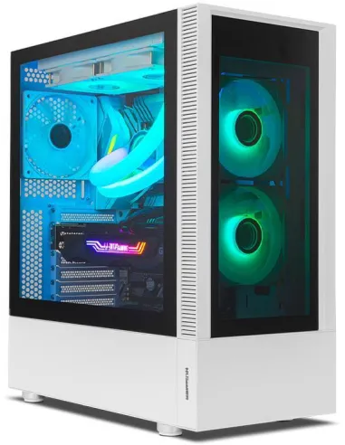 Nox Hummer Nemesis Cristal Templado USB 3.0 aRGB Blanca