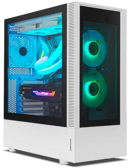 Nox Hummer Nemesis Cristal Templado USB 3.0 aRGB Blanca