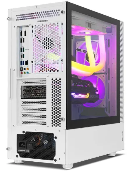 Nox Hummer Nemesis Cristal Templado USB 3.0 aRGB Blanca