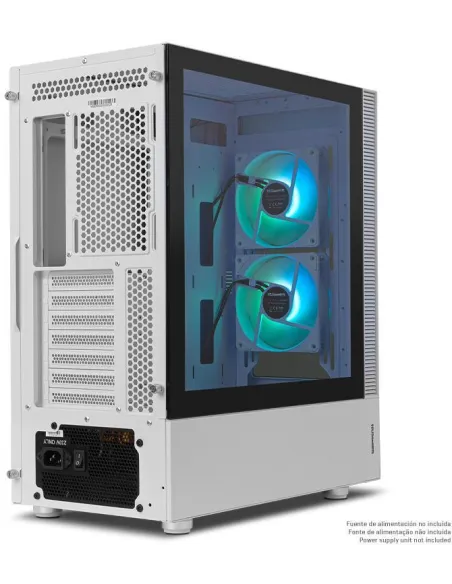 Nox Hummer Nemesis Cristal Templado USB 3.0 aRGB Blanca