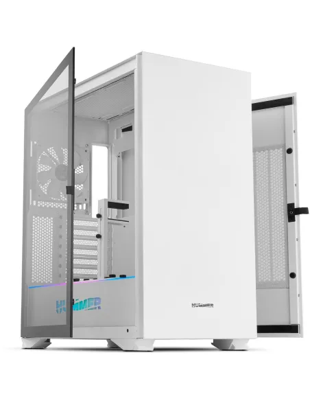 Nox Hummer Nexus Cristal Templado USB 3.0 Blanca