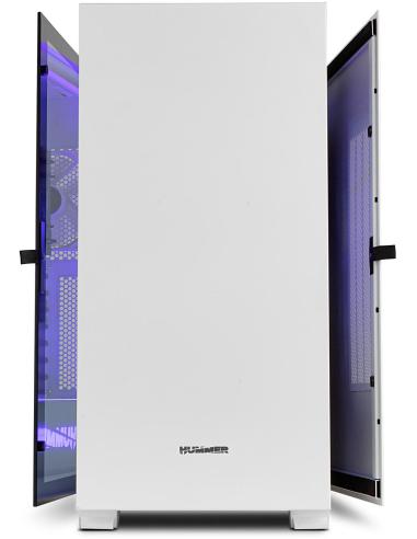 Nox Hummer Nexus Cristal Templado USB 3.0 Blanca