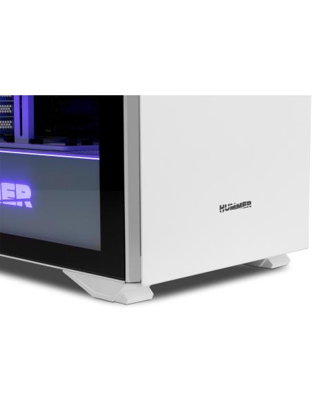 Nox Hummer Nexus Cristal Templado USB 3.0 Blanca