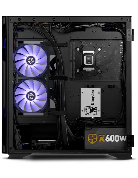 Nox Hummer Nexus Cristal Templado USB 3.0 Negra