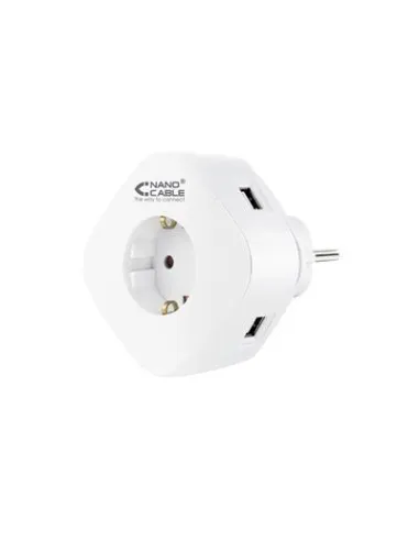 Nanocable Toma de Corriente con 3 USB