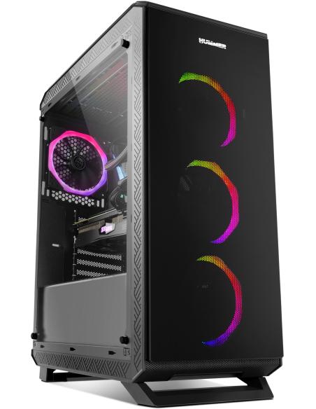 Nox Hummer TGF Cristal Templado USB 3.0 aRGB