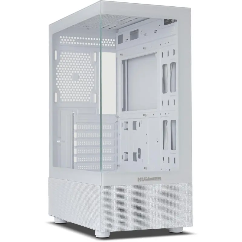 Nox Hummer Vision Midi Tower Cristal Templado USB 3.0 Blanca