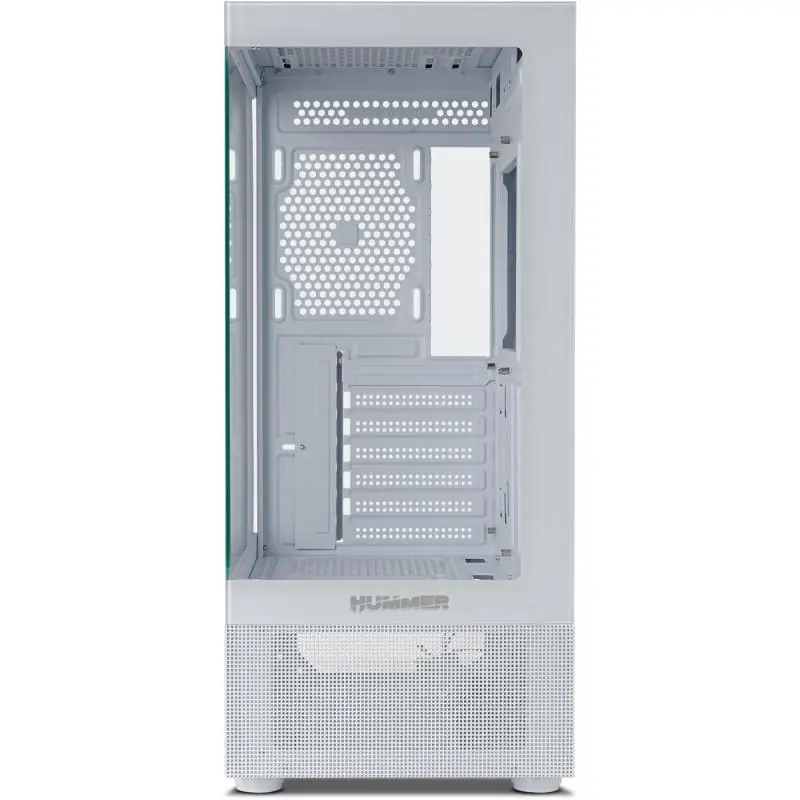 Nox Hummer Vision Midi Tower Cristal Templado USB 3.0 Blanca