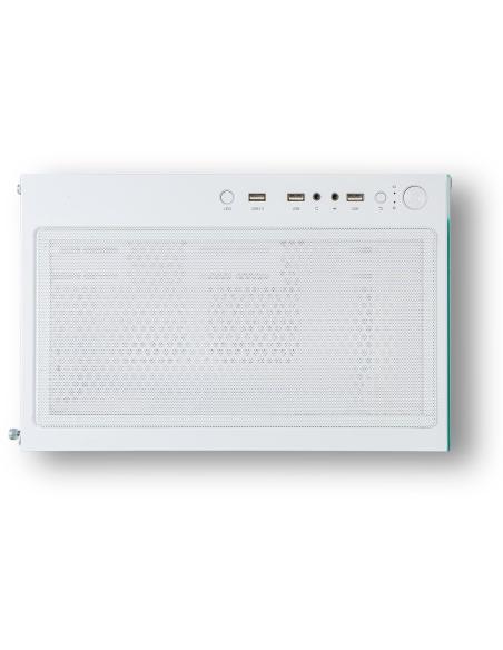 Nox Hummer Vision Midi Tower Cristal Templado USB 3.0 Blanca