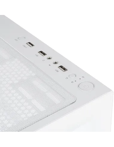 Nox Hummer Vision Midi Tower Cristal Templado USB 3.0 Blanco