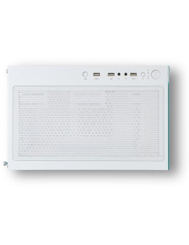 Nox Hummer Vision Midi Tower Cristal Templado USB 3.0 Blanco