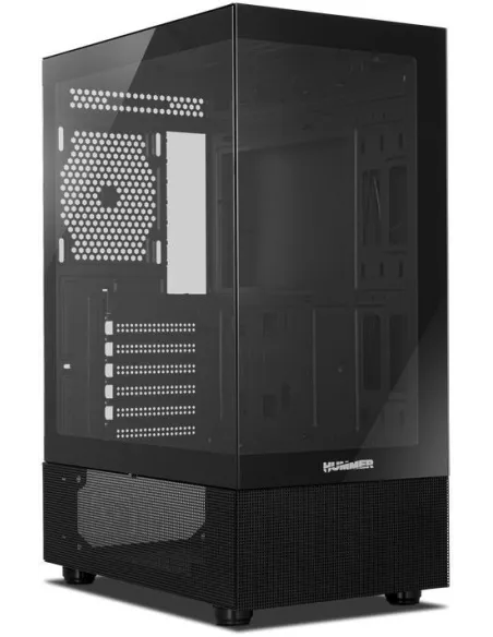 Nox Hummer Vision Midi Tower Cristal Templado USB 3.0 Negra