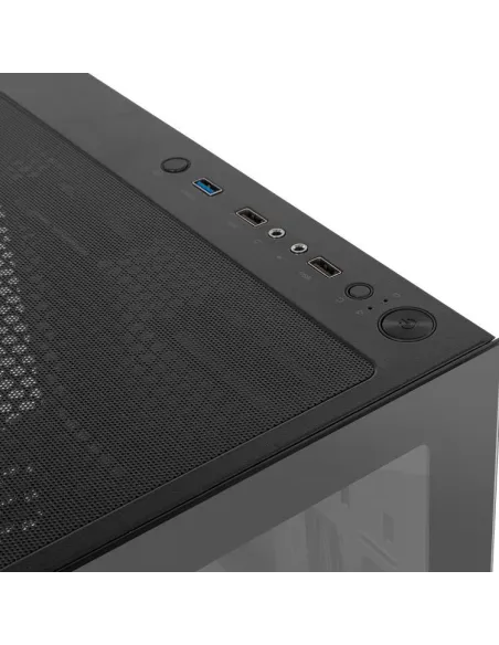 Nox Hummer Vision Midi Tower Cristal Templado USB 3.0 Negra