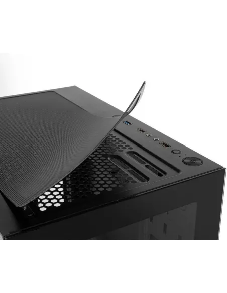 Nox Hummer Vision Midi Tower Cristal Templado USB 3.0 Negra