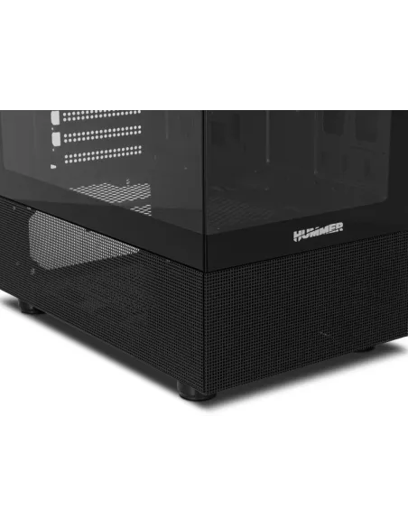 Nox Hummer Vision Midi Tower Cristal Templado USB 3.0 Negra