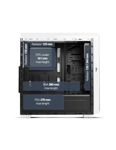 Nox Hummer ZS Blanca Zero Edition USB 3.0 Blanca