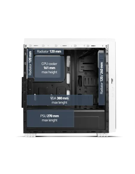 Nox Hummer ZS Blanca Zero Edition USB 3.0 Blanca