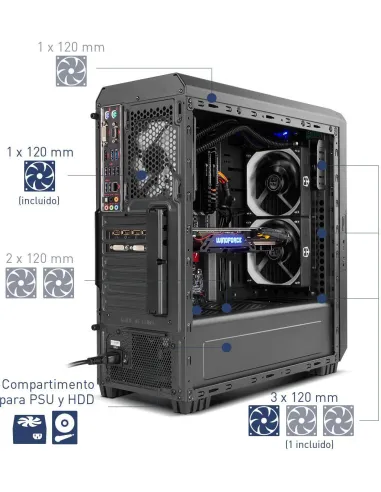 Nox Hummer ZS USB 3.0 Negra