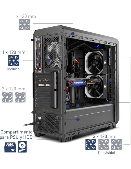 Nox Hummer ZS USB 3.0 Negra