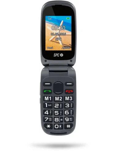 SPC Harmony Dual Sim Negro Teléfono Libre para Personas Mayores