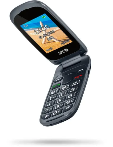 SPC Harmony Dual Sim Negro Teléfono Libre para Personas Mayores