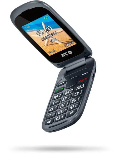 SPC Harmony Dual Sim Negro Teléfono Libre para Personas Mayores
