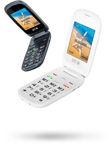 SPC Harmony Dual Sim Negro Teléfono Libre para Personas Mayores