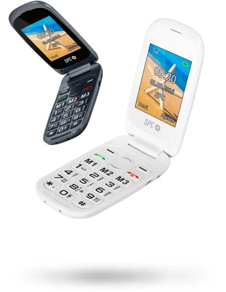 SPC Harmony Dual Sim Negro Teléfono Libre para Personas Mayores