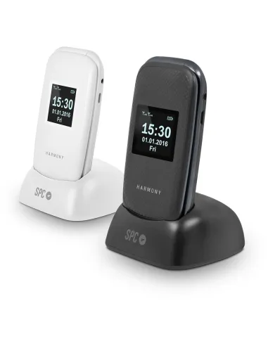 SPC Harmony Dual Sim Negro Teléfono Libre para Personas Mayores