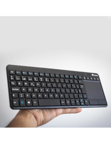 NGS TV Warrior Teclado Inalámbrico con Teclas Multimedia / SmartTV y Touchpad Qwerty Español