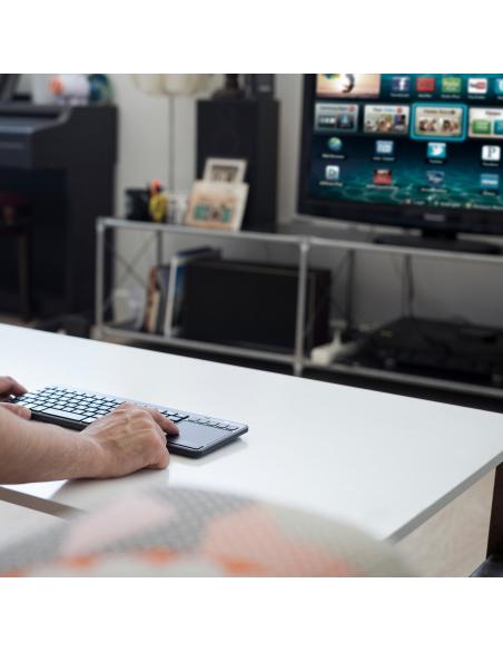 NGS TV Warrior Teclado Inalámbrico con Teclas Multimedia / SmartTV y Touchpad Qwerty Español