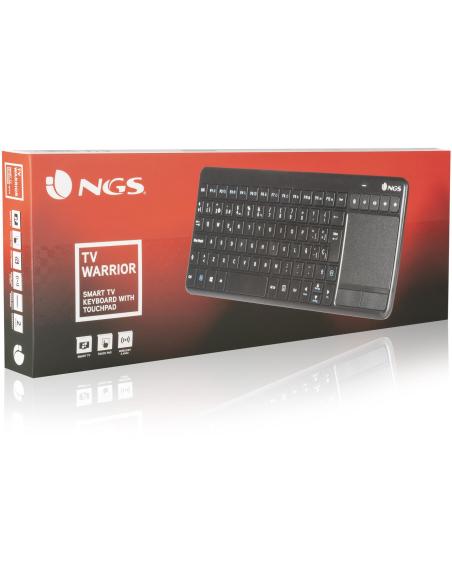 NGS TV Warrior Teclado Inalámbrico con Teclas Multimedia / SmartTV y Touchpad Qwerty Español