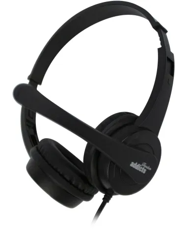 NGS VOX505USB Auriculares USB con Micrófono Negros