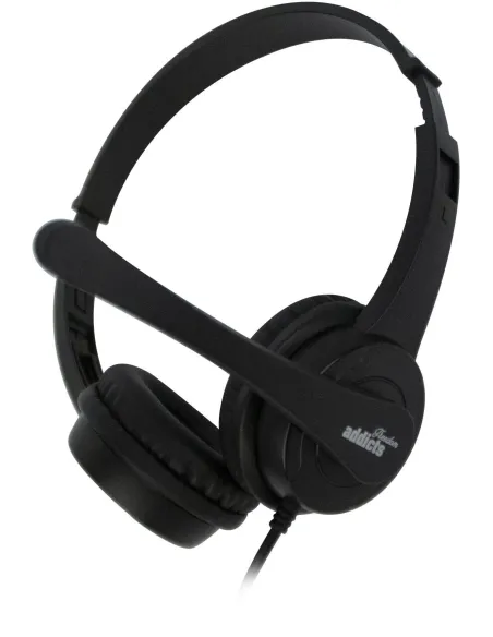 NGS VOX505USB Auriculares USB con Micrófono Negros