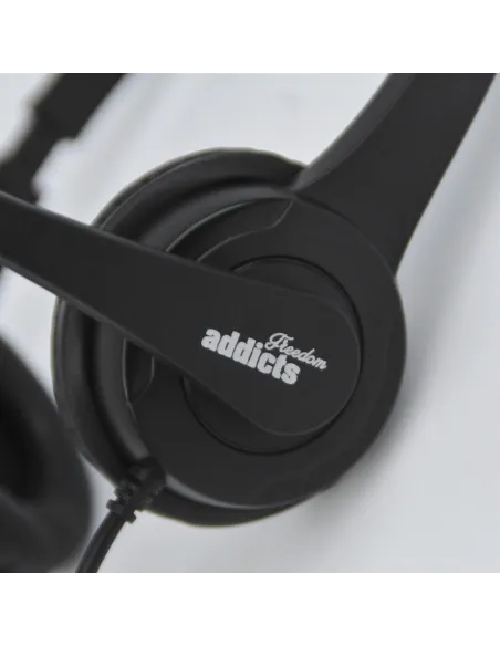 NGS VOX505USB Auriculares USB con Micrófono Negros