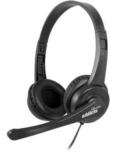 NGS VOX505USB Auriculares USB con Micrófono Negros-MAUAMI0861