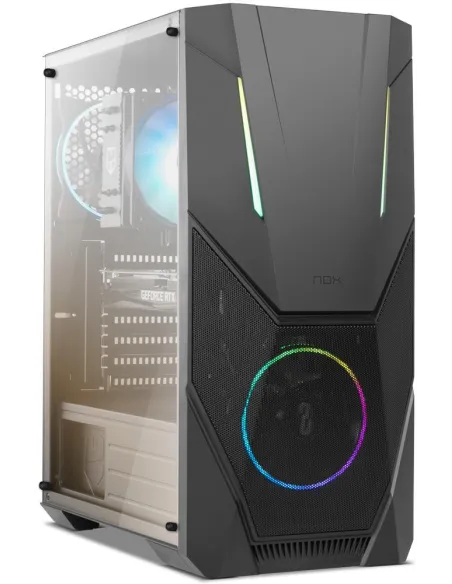 Nox Infinity Delta USB 3.0 con Ventana Negro aRGB