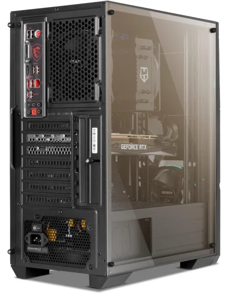 Nox Infinity Delta USB 3.0 con Ventana Negro aRGB