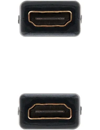 Nanocable Adaptador HDMI-A a HDMI-A Hembra/Hembra Negro