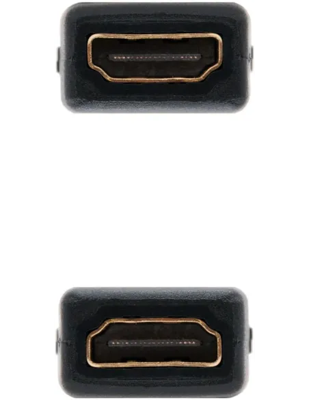 Nanocable Adaptador HDMI-A a HDMI-A Hembra/Hembra Negro