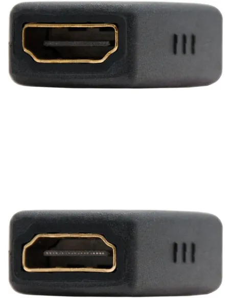 Nanocable Adaptador HDMI-A a HDMI-A Hembra/Hembra Negro