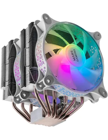 Mars Gaming MCPU-XT ARGB Doble Ventilador CPU 120mm Blanco