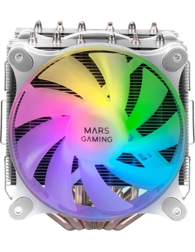 Mars Gaming MCPU-XT ARGB Doble Ventilador CPU 120mm Blanco