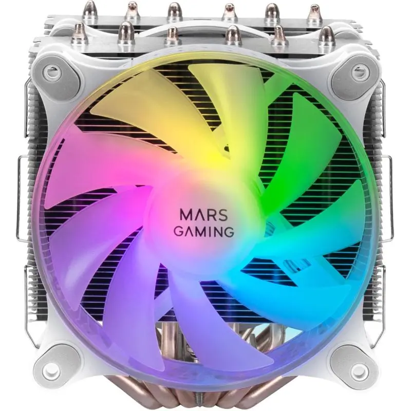 Mars Gaming MCPU-XT ARGB Doble Ventilador CPU 120mm Blanco