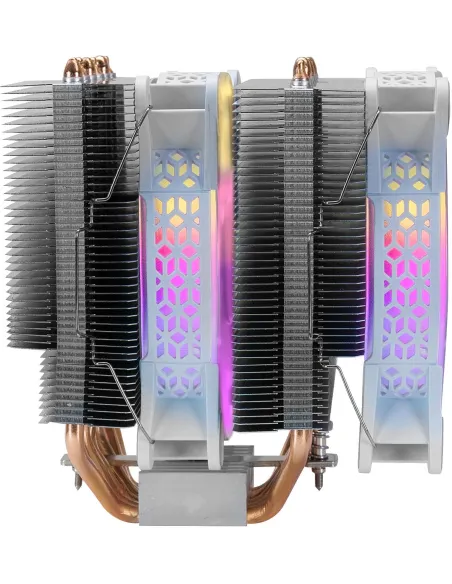 Mars Gaming MCPU-XT ARGB Doble Ventilador CPU 120mm Blanco