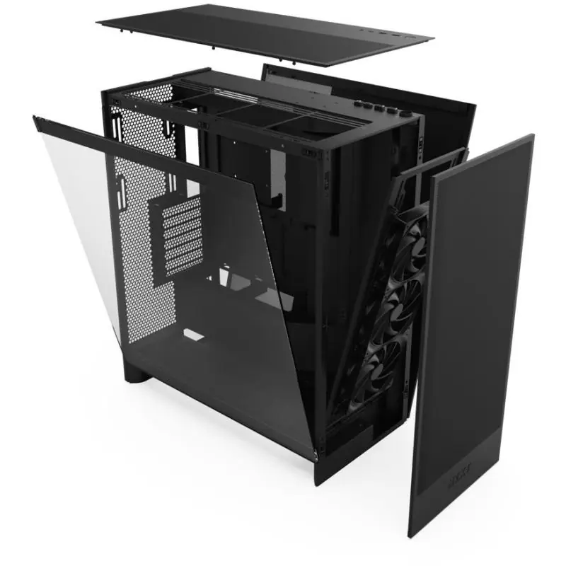 NZXT H7 Flow Torre ATX Cristal Templado USB 3.0 Negra