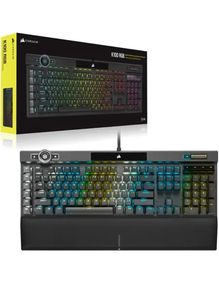 Corsair K100 RGB Teclado Mecánico Gaming Switch Óptico OPX Negro (Alemán)