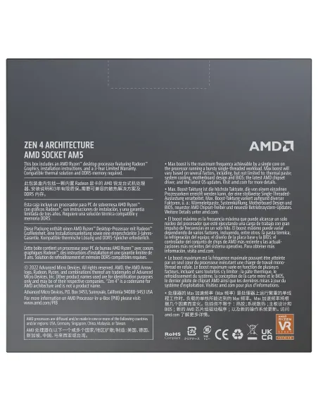 AMD Ryzen 9 7900X sin Cooler 4.7 GHz Box