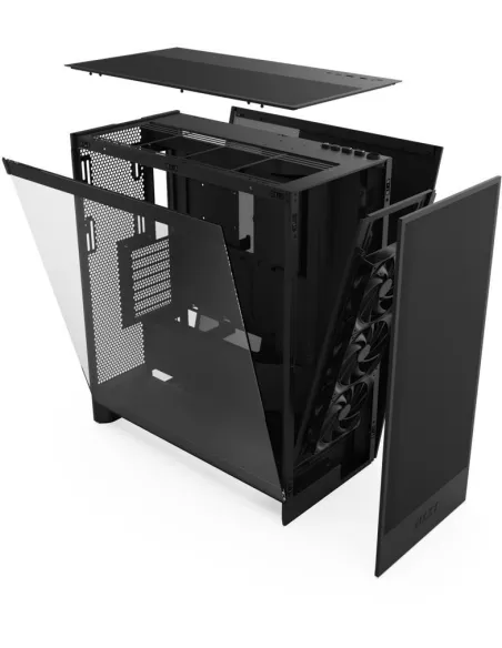 NZXT H7 Flow (2024) Cristal Templado USB 3.2 Negra